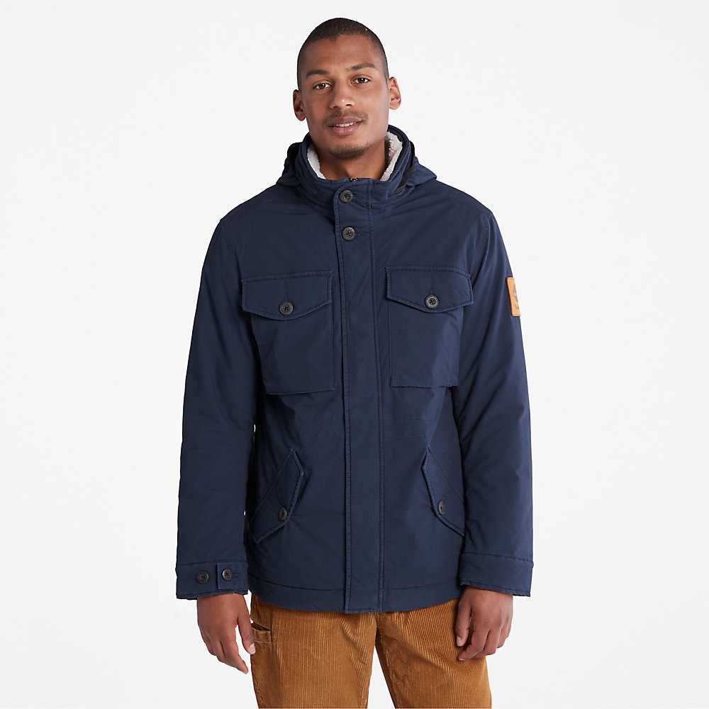 Men\'s Timberland Mount Kelsey Winter Jackets Dark Blue | UAE-6759430