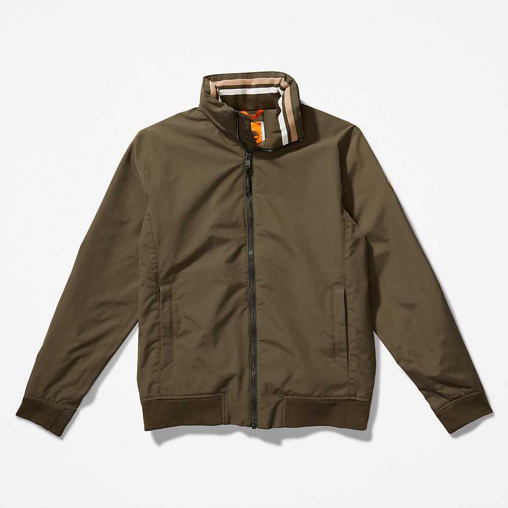 Men's Timberland Mount Lafayette Bomber Jacket Green | UAE-3091465