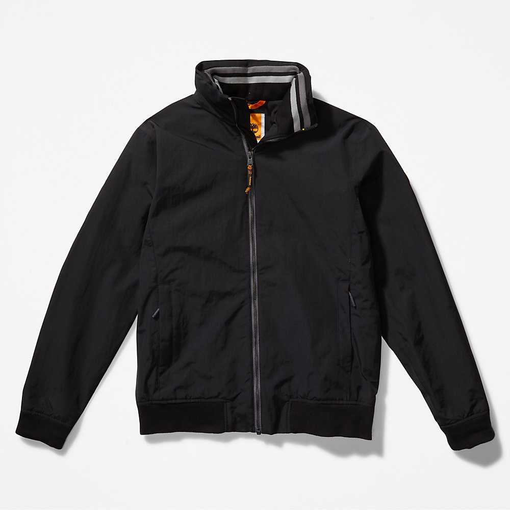 Men's Timberland Mount Lafayette Bomber Jacket Black | UAE-9643758