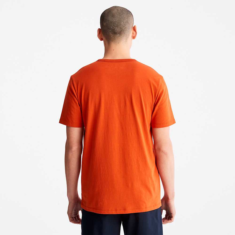 Men's Timberland Mountains-to-Rivers T Shirts Orange | UAE-3265498