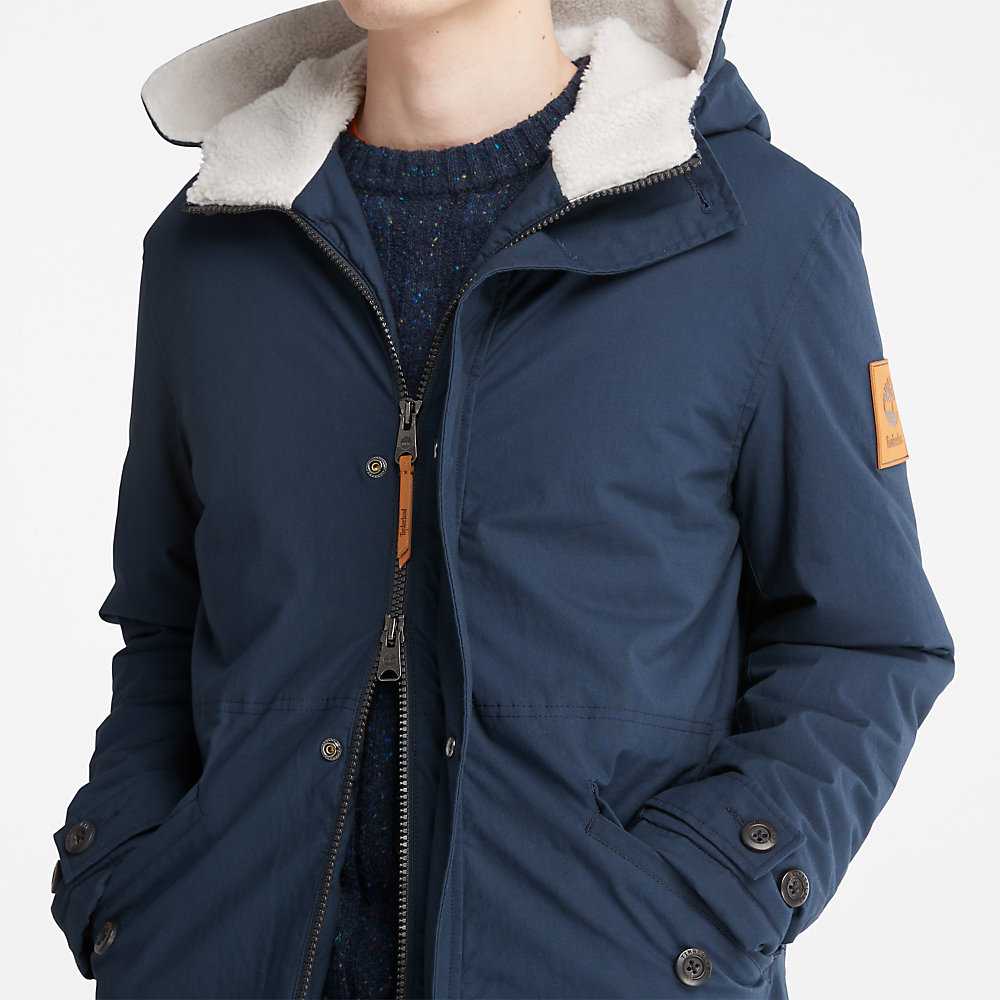 Men's Timberland Mt. Kelsey Parka Jackets Dark Blue | UAE-3498125