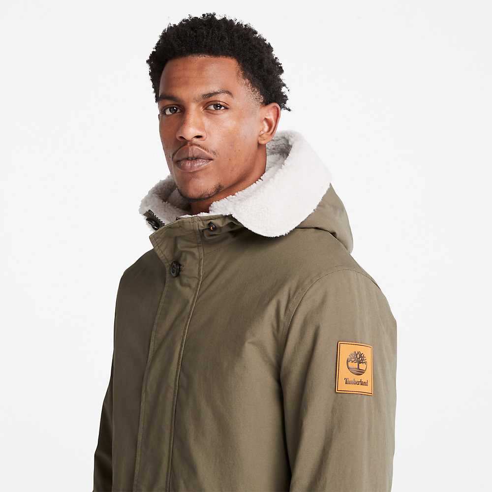 Men's Timberland Mt. Kelsey Parka Jackets Green | UAE-7563419