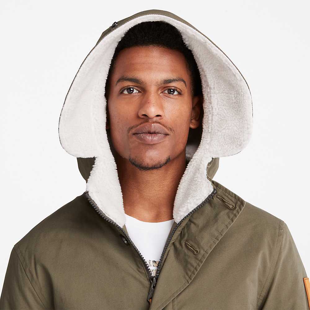 Men's Timberland Mt. Kelsey Parka Jackets Green | UAE-7563419