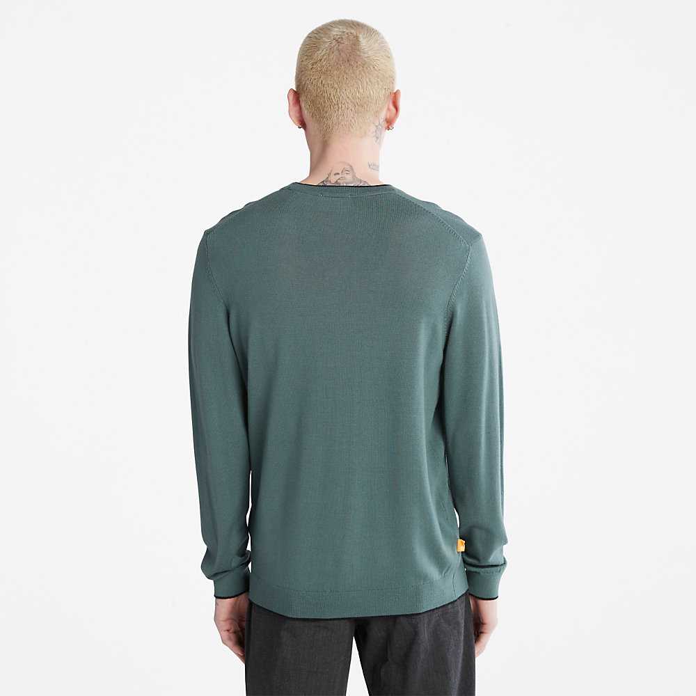 Men's Timberland Nissitissit River Sweatshirt Green | UAE-0913724