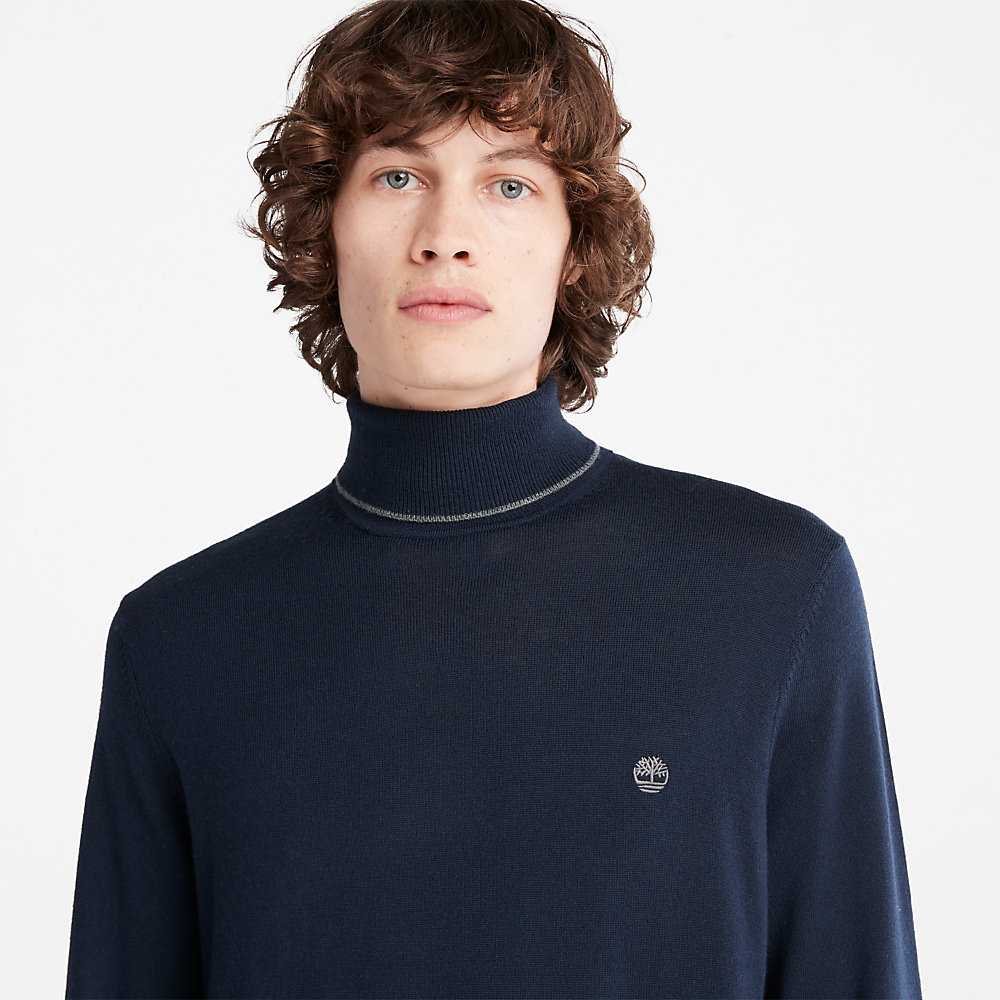 Men's Timberland Nissitissit River Sweaters Navy | UAE-4028136