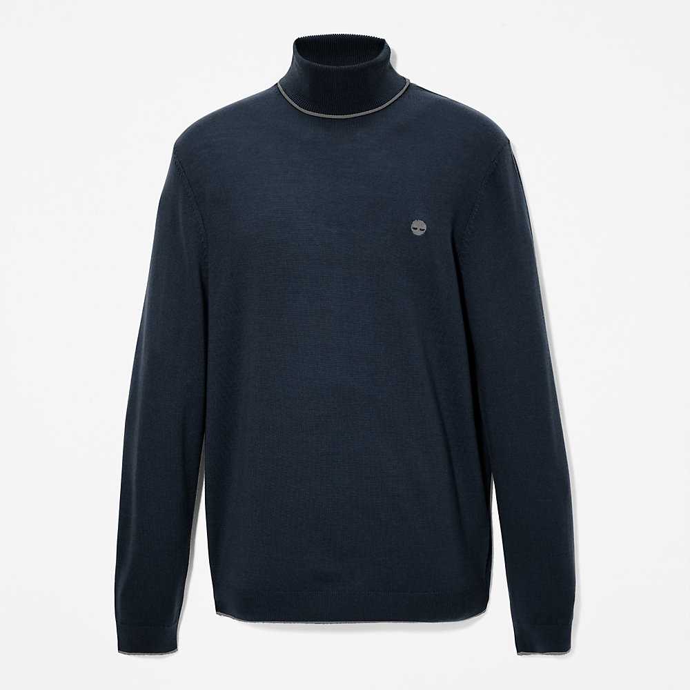 Men's Timberland Nissitissit River Sweaters Navy | UAE-4028136