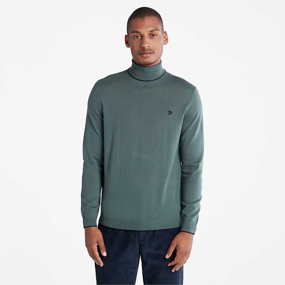 Men\'s Timberland Nissitissit River Sweatshirt Green | UAE-4283596