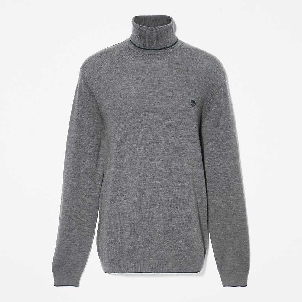 Men's Timberland Nissitissit River Sweaters Dark Grey | UAE-8530246