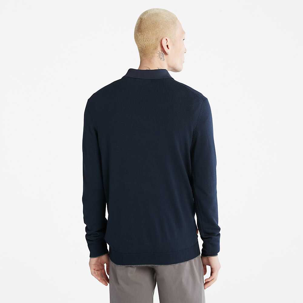 Men's Timberland Nissitissit River Sweaters Navy | UAE-9425736