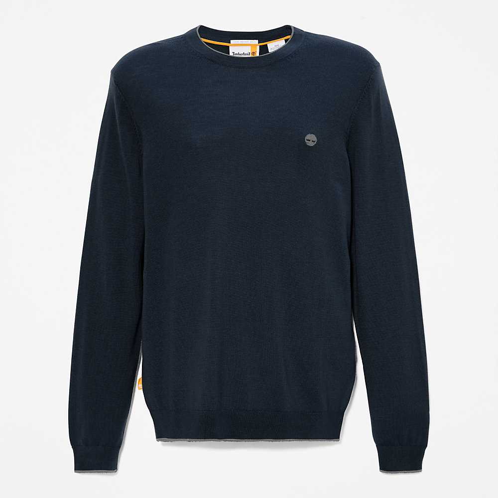 Men's Timberland Nissitissit River Sweaters Navy | UAE-9425736