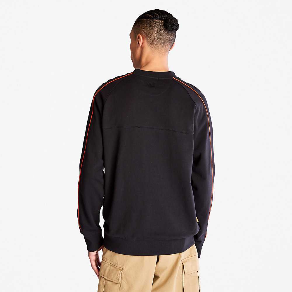 Men's Timberland Outdoor Archive Sweatshirt Black | UAE-5984021