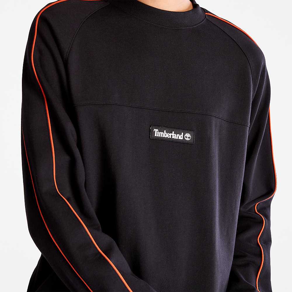 Men's Timberland Outdoor Archive Sweatshirt Black | UAE-5984021