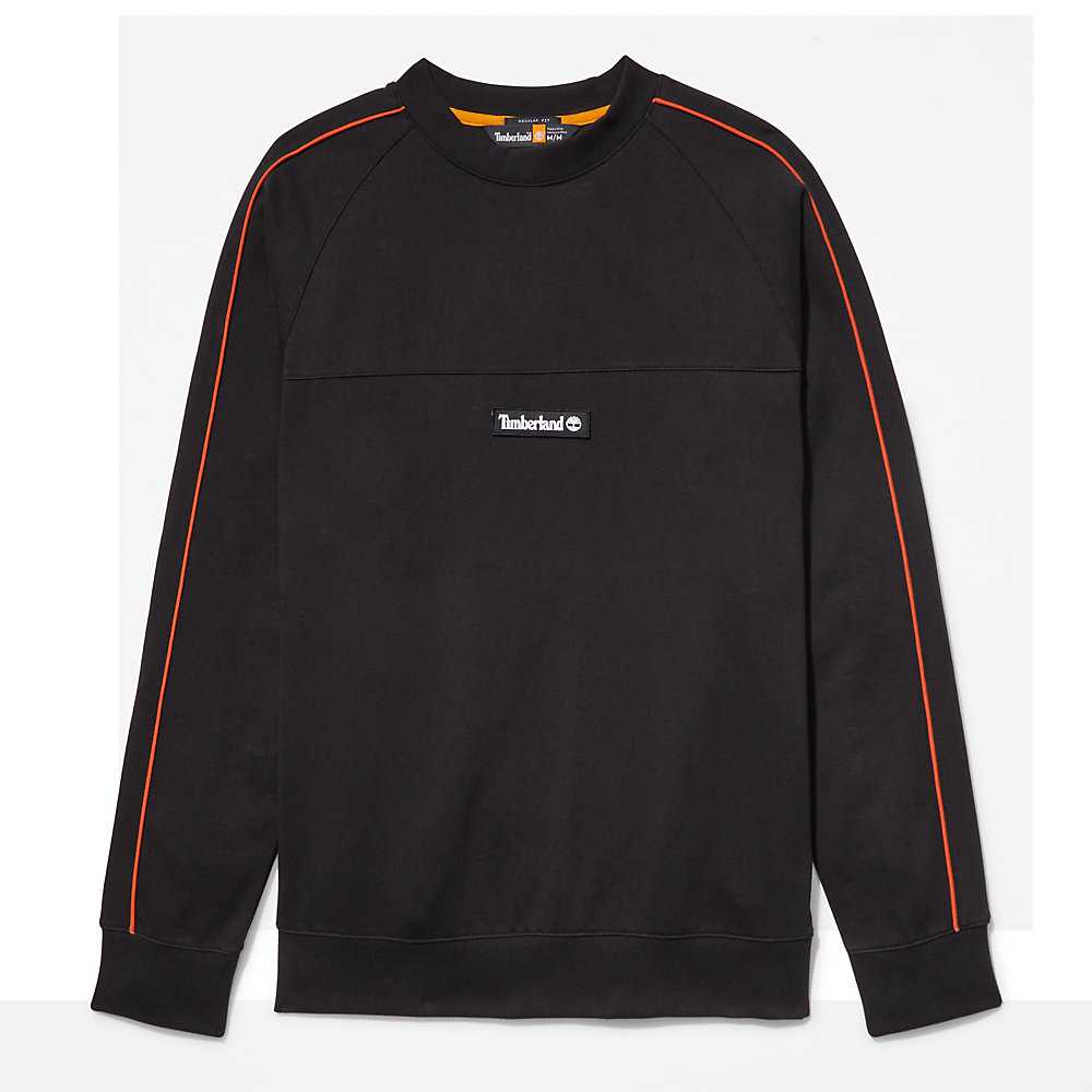 Men's Timberland Outdoor Archive Sweatshirt Black | UAE-5984021