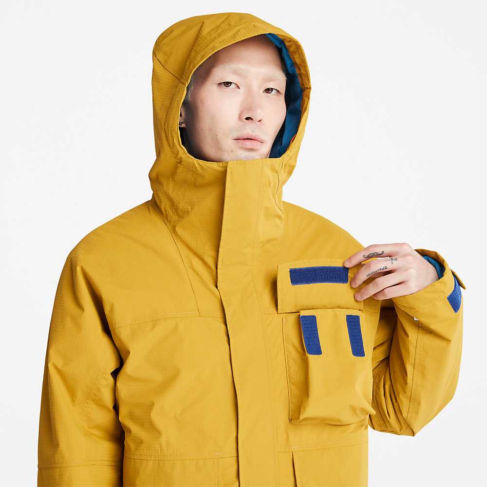 Men's Timberland Outdoor Mountain Insulated Jackets Yellow | UAE-7126954