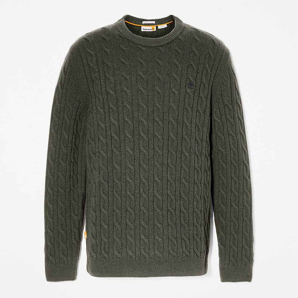 Men's Timberland Phillips Brook Sweatshirt Dark Green | UAE-3602987