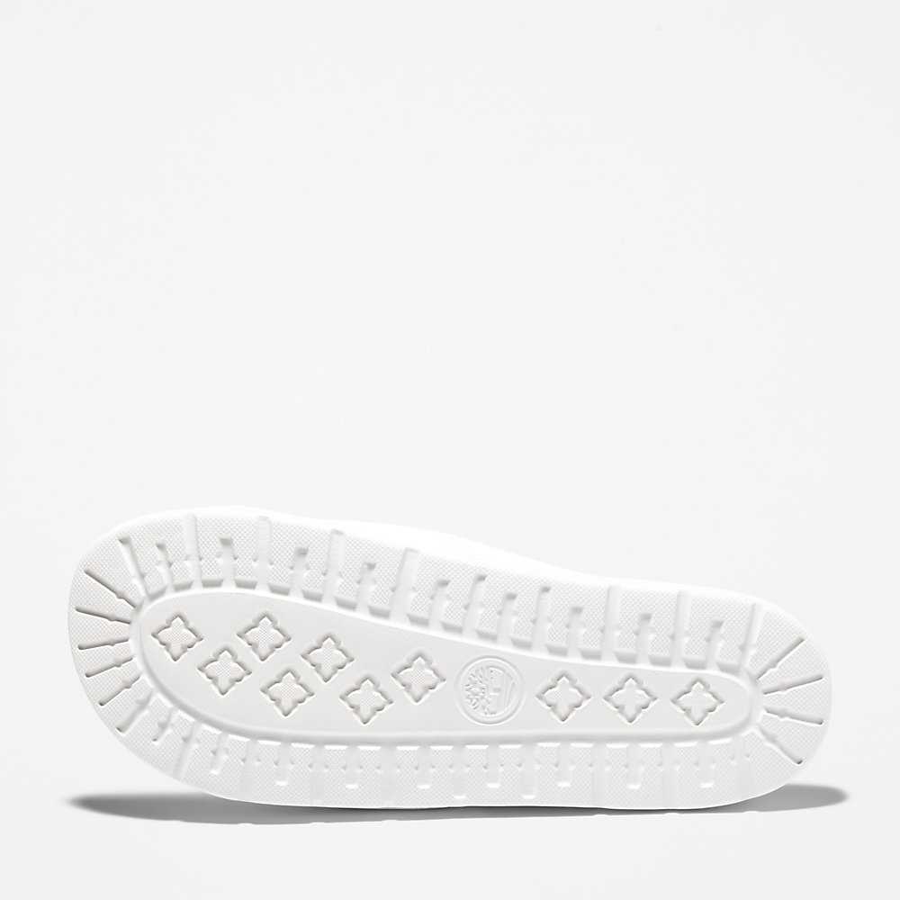 Men's Timberland Playa Slides White | UAE-7945680