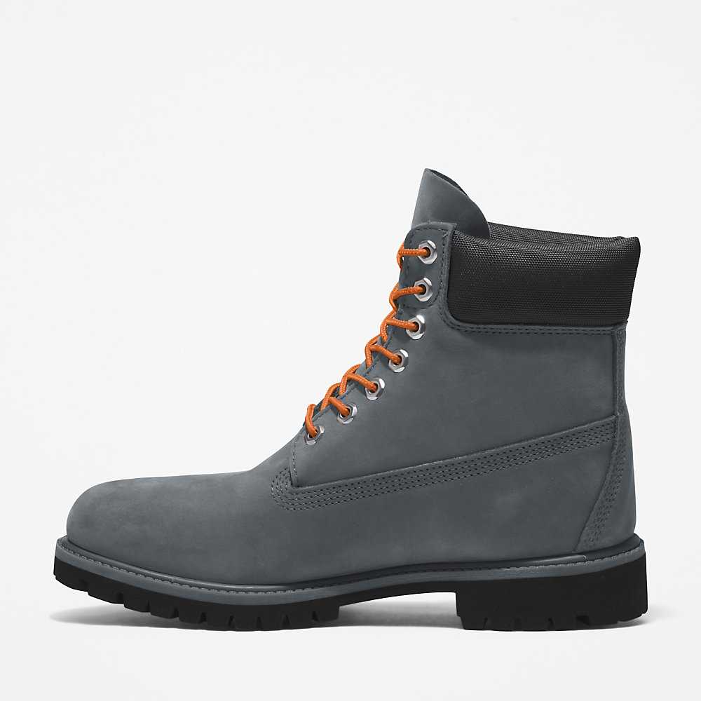 Men's Timberland Premium® 6 Inch Waterproof Boots Grey | UAE-1063248