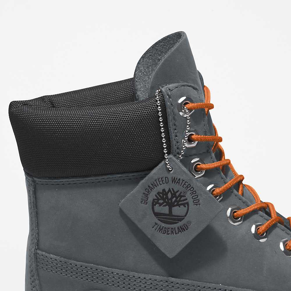 Men's Timberland Premium® 6 Inch Waterproof Boots Grey | UAE-1063248