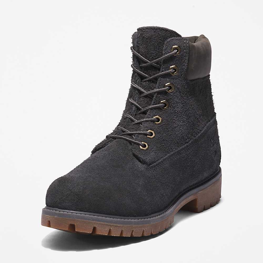 Men's Timberland Premium® 6 Inch Waterproof Boots Dark Grey | UAE-6805947