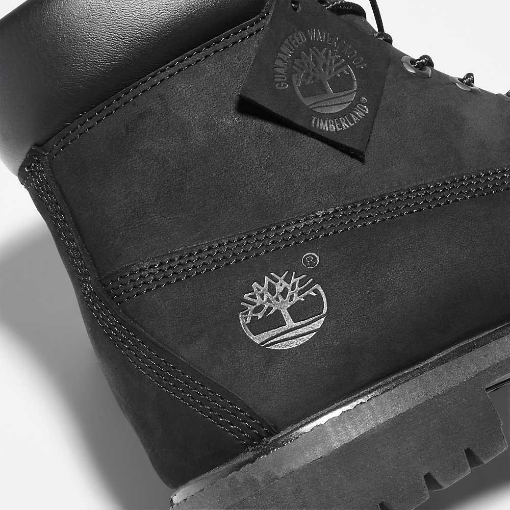 Men's Timberland Premium® 6 Inch Waterproof Boots Black | UAE-6879425