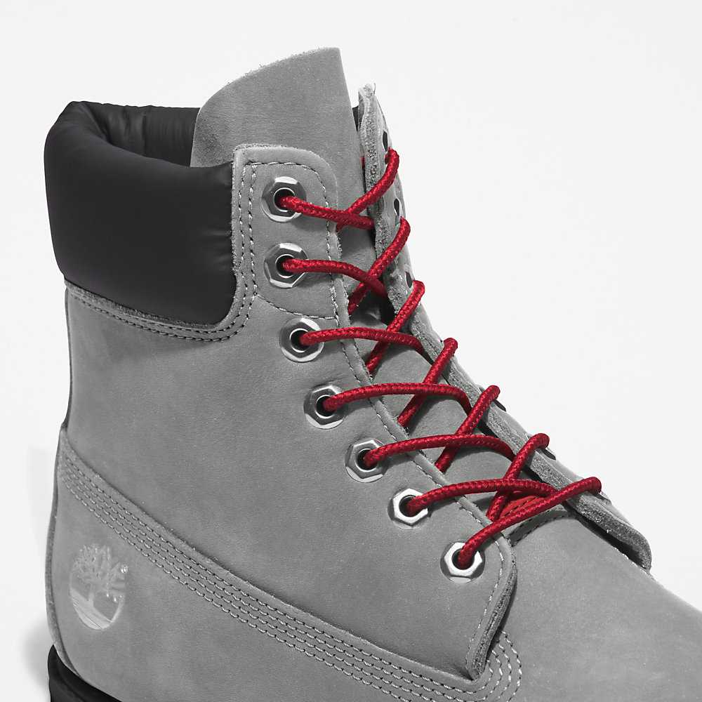 Men's Timberland Premium® 6 Inch Waterproof Boots Grey | UAE-7685190