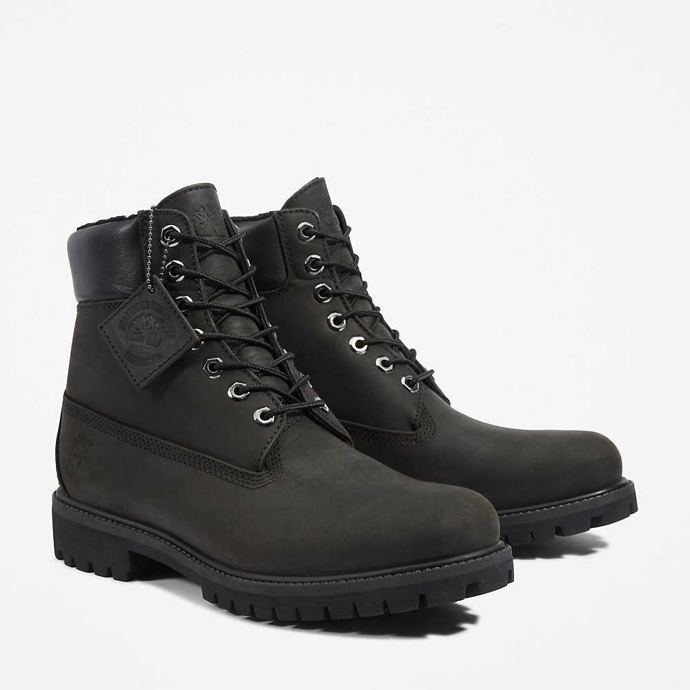 Men's Timberland Premium® 6 Inch Winter Boots Black | UAE-3507462