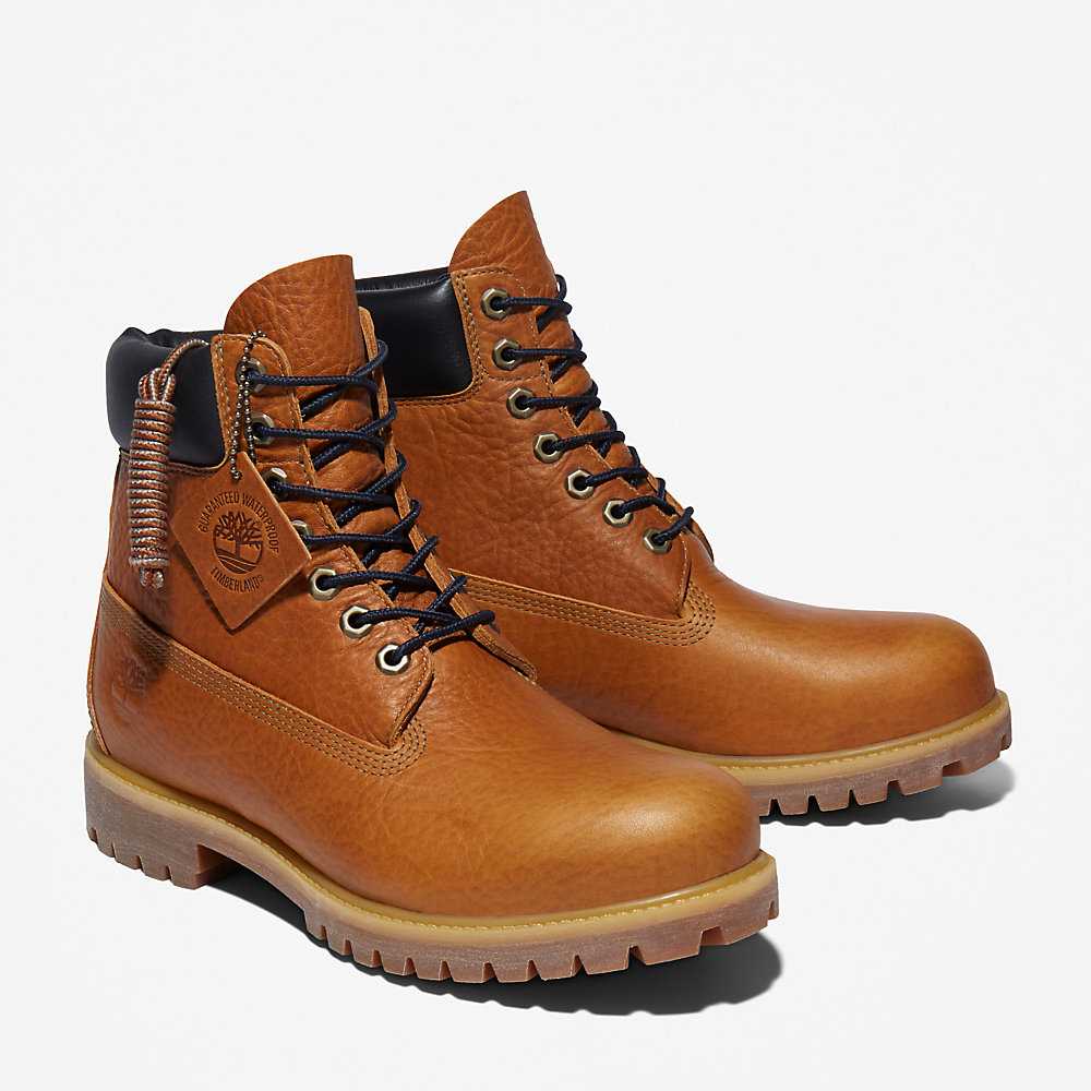 Men's Timberland Premium® 6 Inch Winter Boots Yellow | UAE-9175642