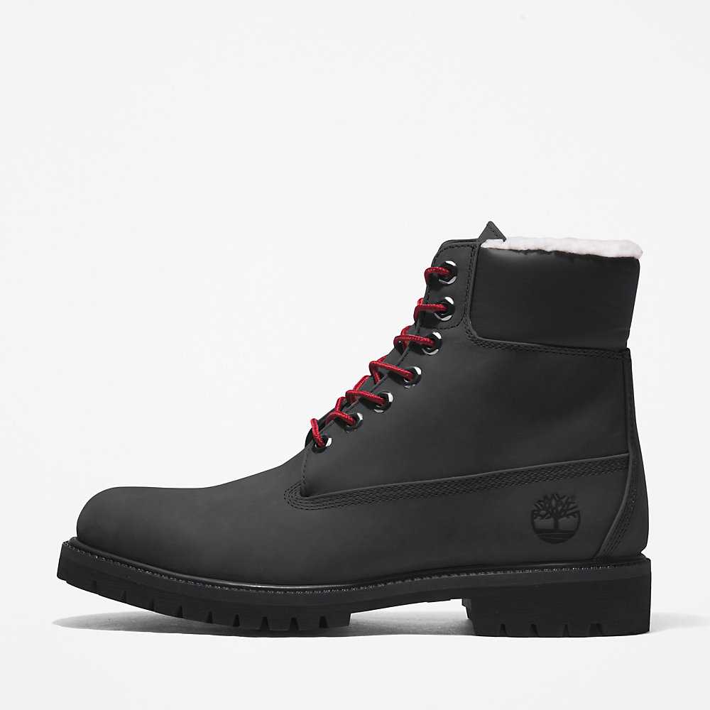 Men's Timberland Premium® 6 Inch Winter Boots Black | UAE-9864203