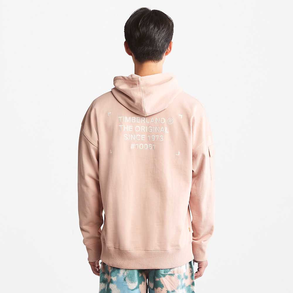 Men's Timberland Progressive Utility Hoodie Pink | UAE-9125804