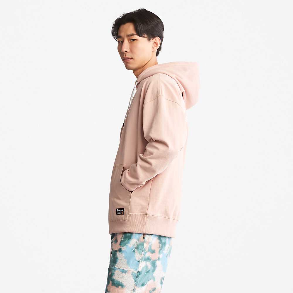 Men's Timberland Progressive Utility Hoodie Pink | UAE-9125804