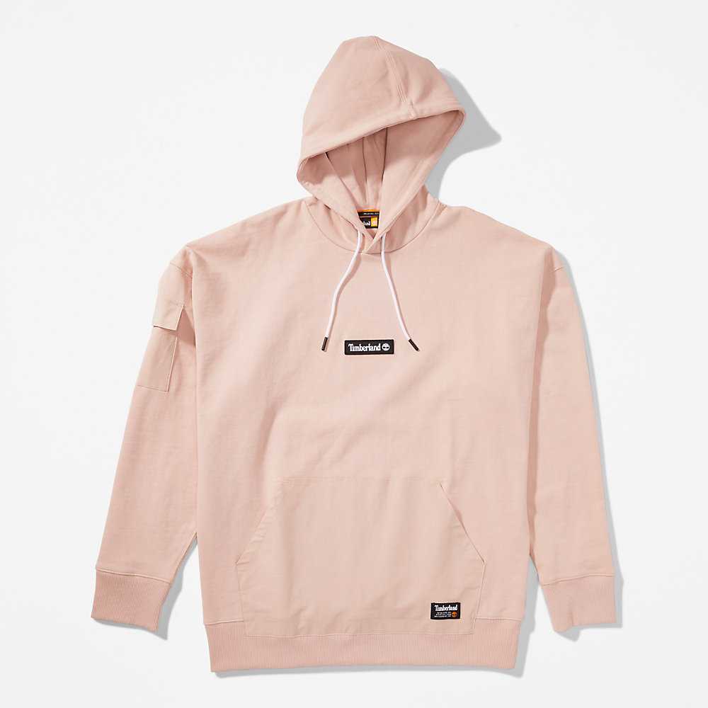 Men's Timberland Progressive Utility Hoodie Pink | UAE-9125804