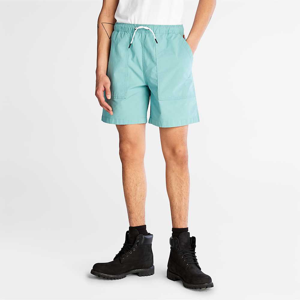 Men\'s Timberland Progressive Utility Shorts Turquoise | UAE-8609217