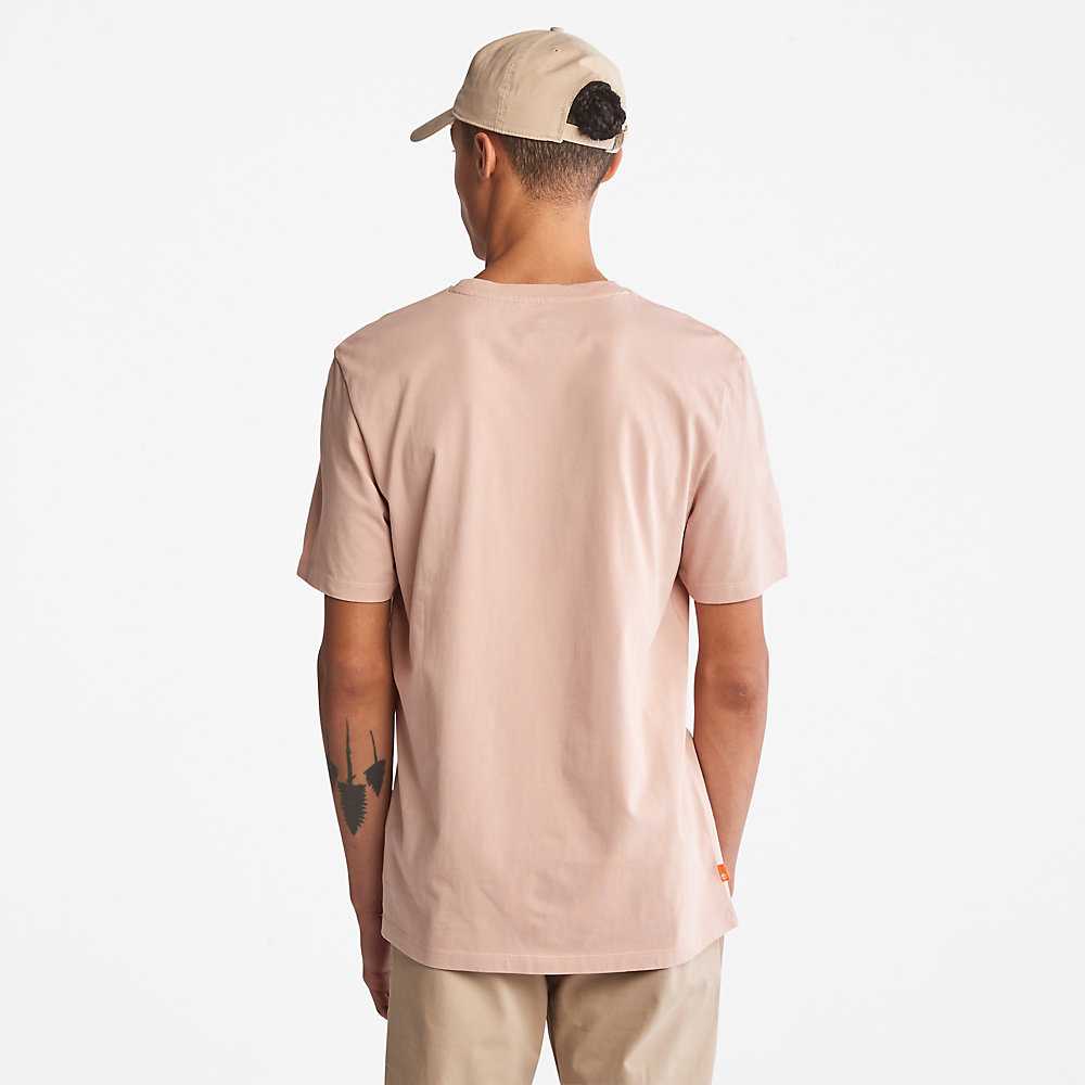 Men's Timberland Progressive Utility T Shirts Pink | UAE-0951862