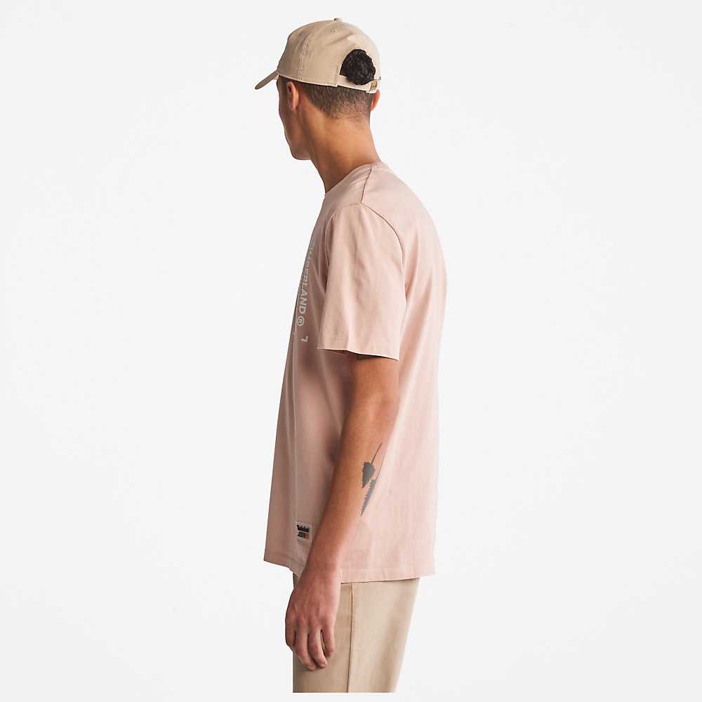 Men's Timberland Progressive Utility T Shirts Pink | UAE-0951862