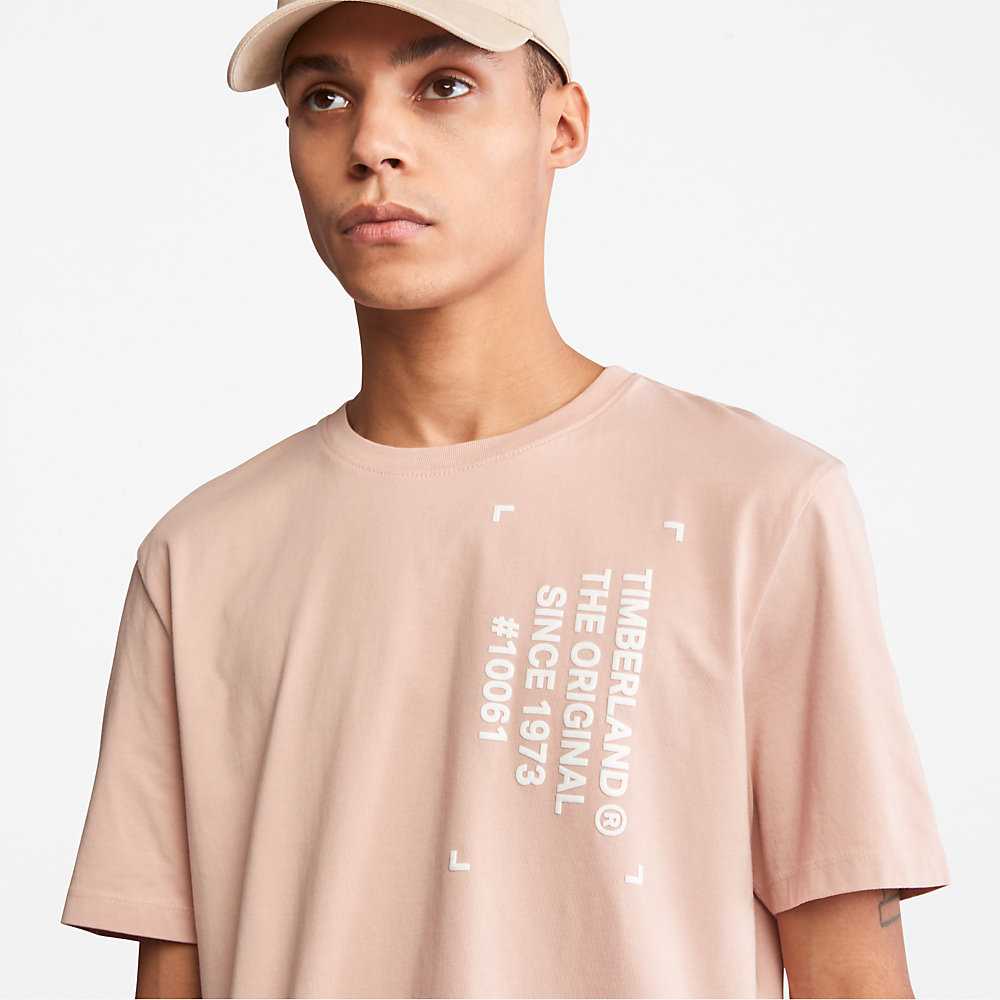 Men's Timberland Progressive Utility T Shirts Pink | UAE-0951862