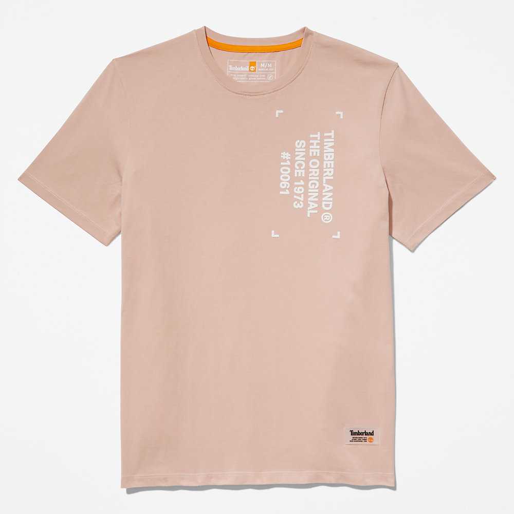 Men's Timberland Progressive Utility T Shirts Pink | UAE-0951862