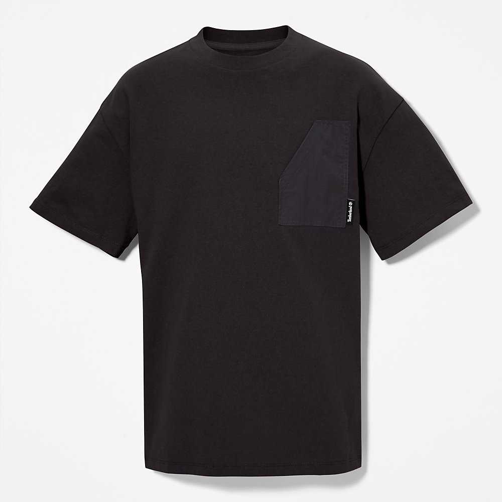 Men's Timberland Progressive Utility T Shirts Black | UAE-6470531