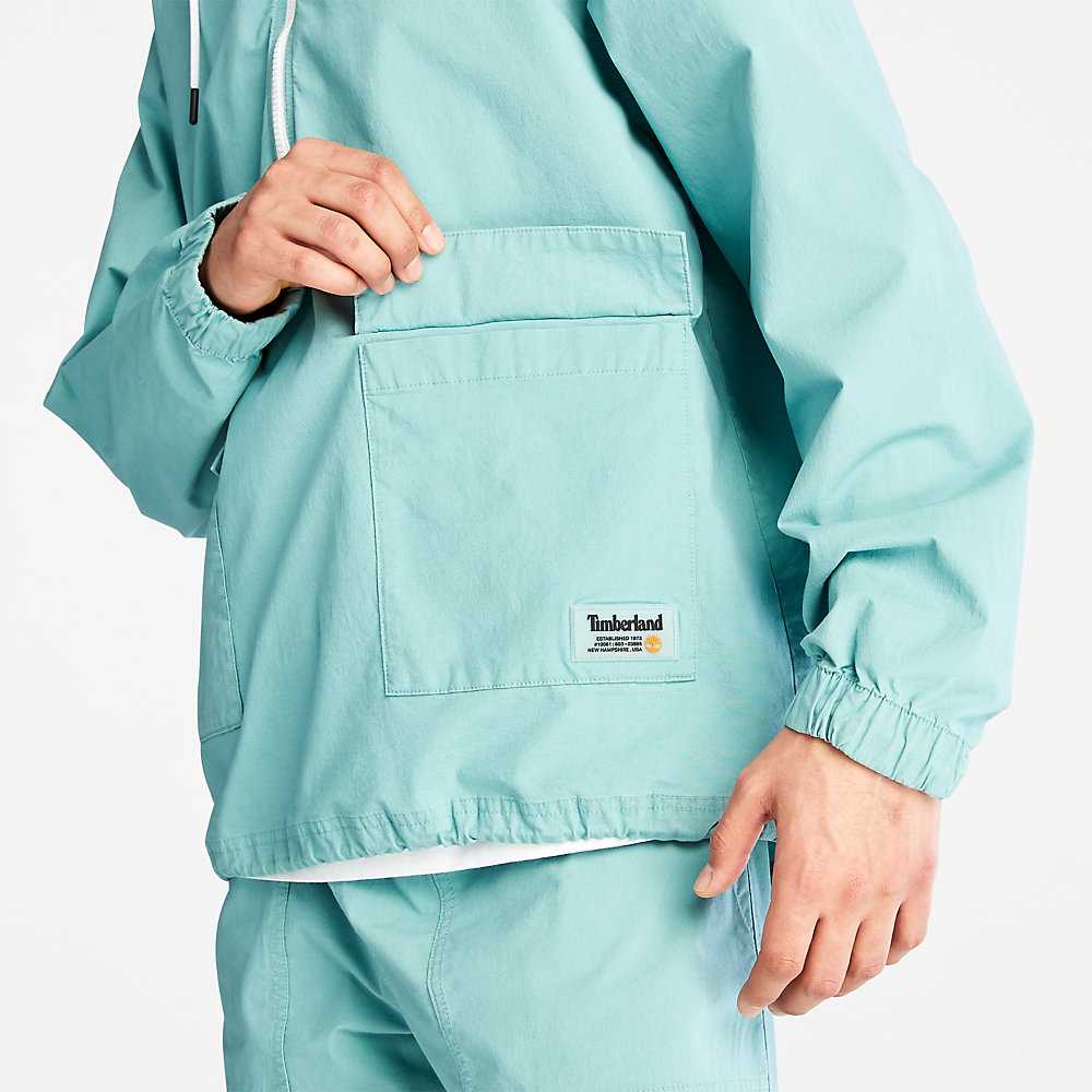 Men's Timberland Progressive Utility Windbreaker Turquoise | UAE-5648793