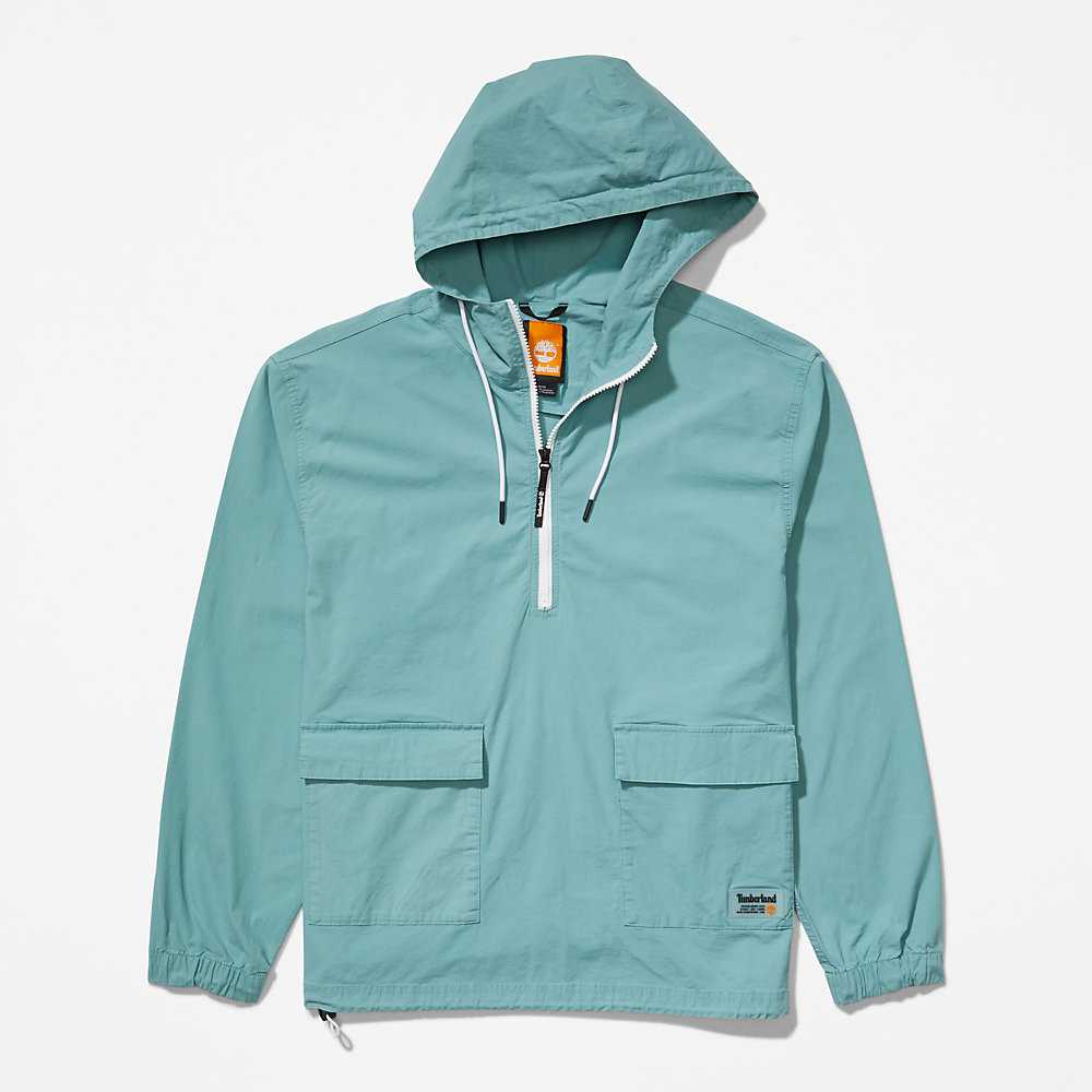 Men's Timberland Progressive Utility Windbreaker Turquoise | UAE-5648793