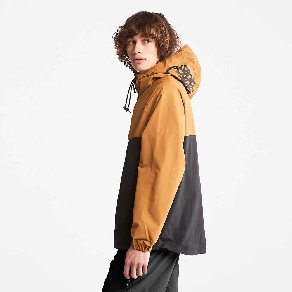 Men's Timberland Pullover Windbreaker Yellow | UAE-5967284