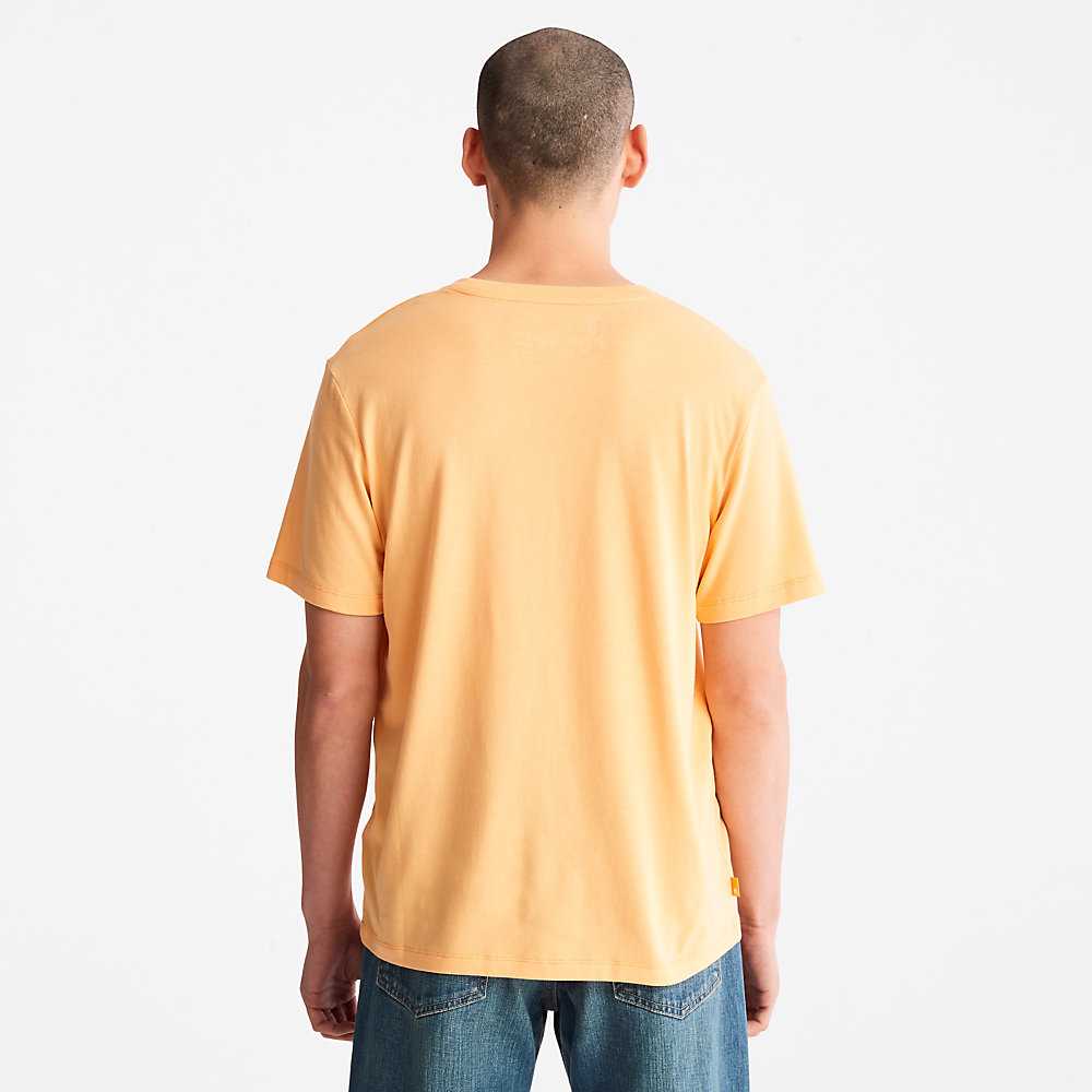 Men's Timberland Refibra™ T Shirts Orange | UAE-7283916