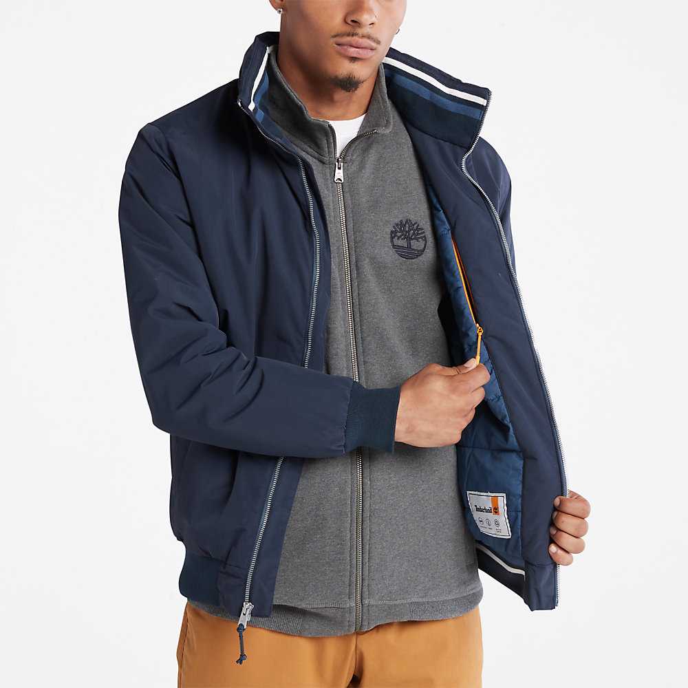 Men's Timberland Sailor Bomber Jacket Navy | UAE-5698170