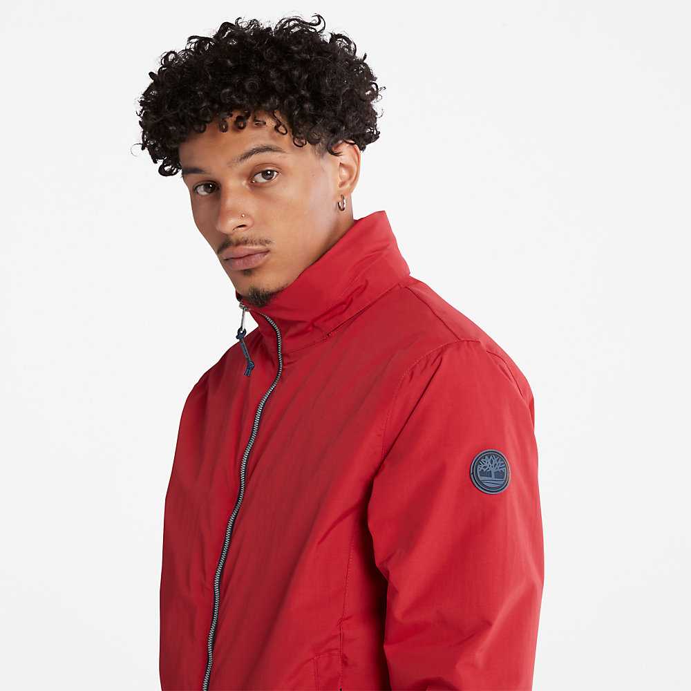 Men's Timberland Sailor Bomber Jacket Red | UAE-6291058