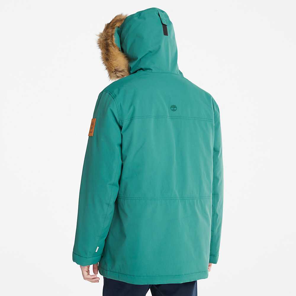 Men's Timberland Scar Ridge Parka Jackets Green | UAE-1632078