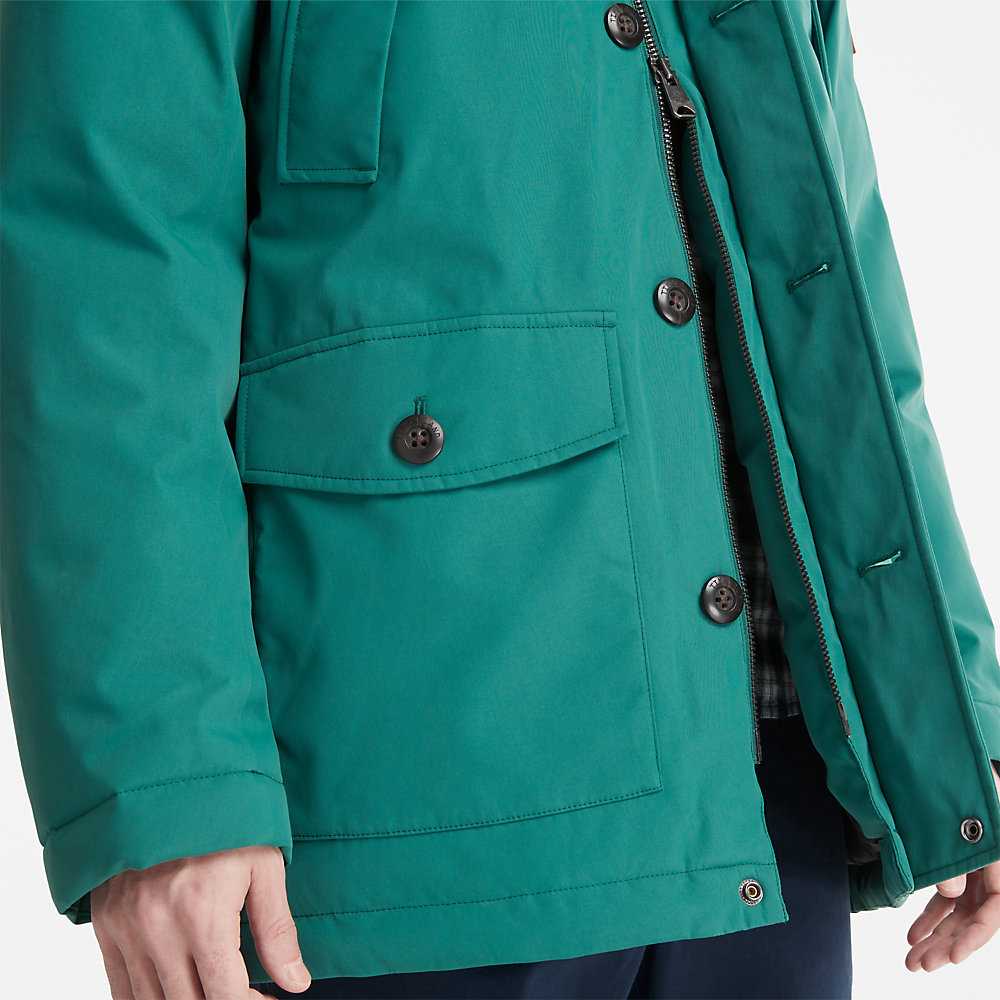 Men's Timberland Scar Ridge Parka Jackets Green | UAE-1632078