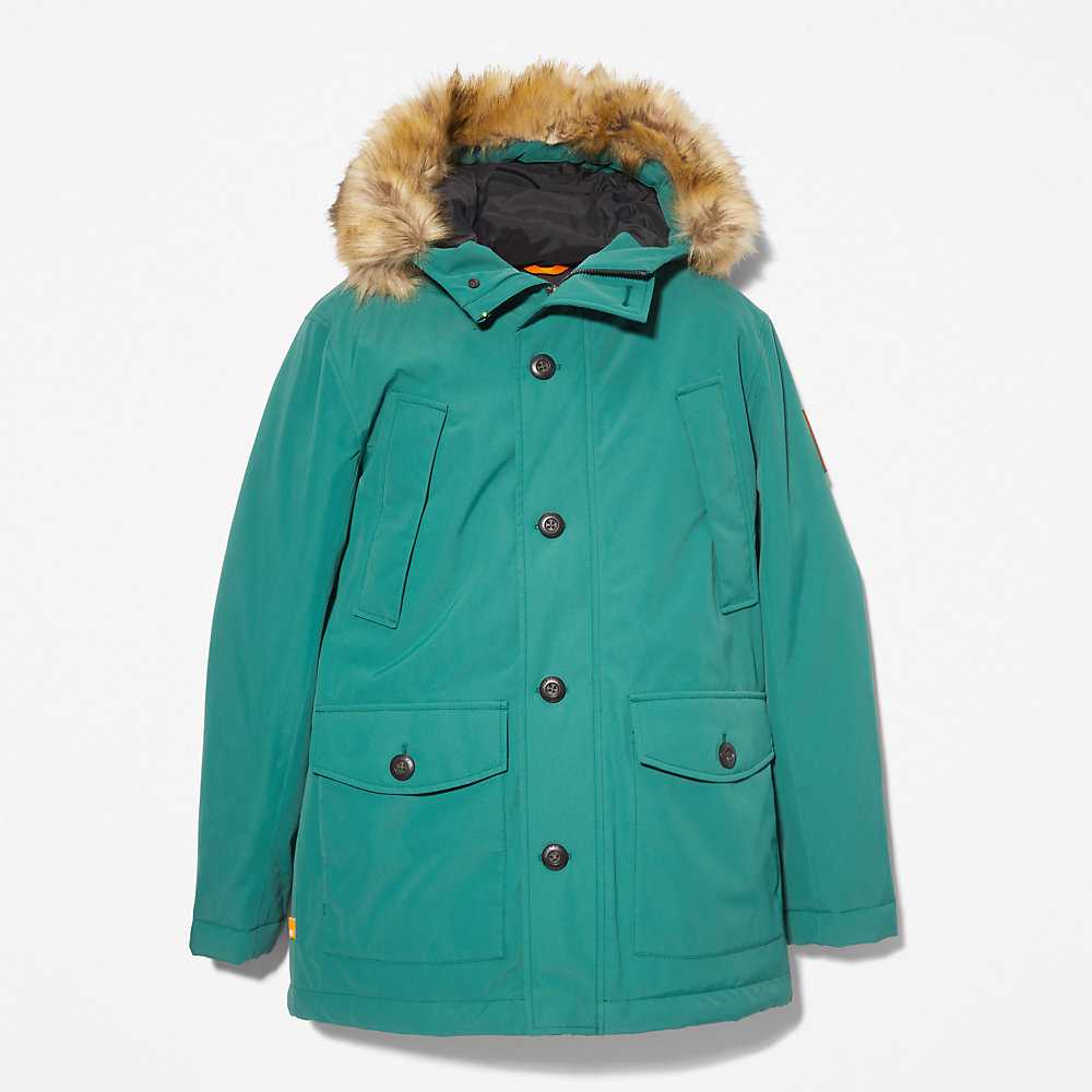 Men's Timberland Scar Ridge Parka Jackets Green | UAE-1632078