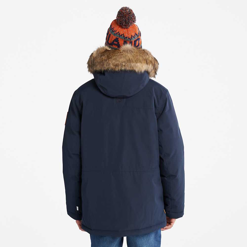 Men's Timberland Scar Ridge Parka Jackets Navy | UAE-3894126