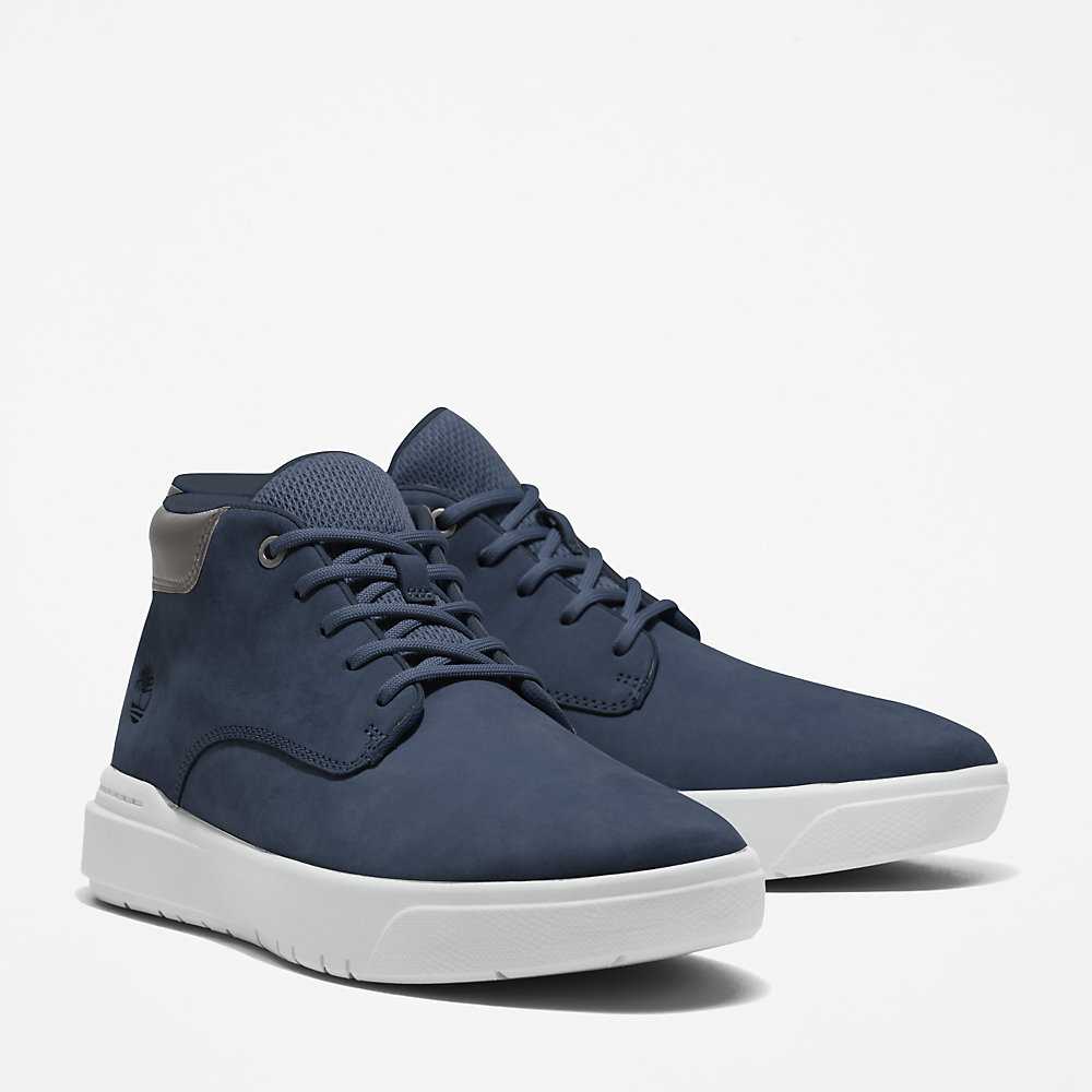 Men's Timberland Seneca Bay Chukka Boots Dark Blue | UAE-0452796