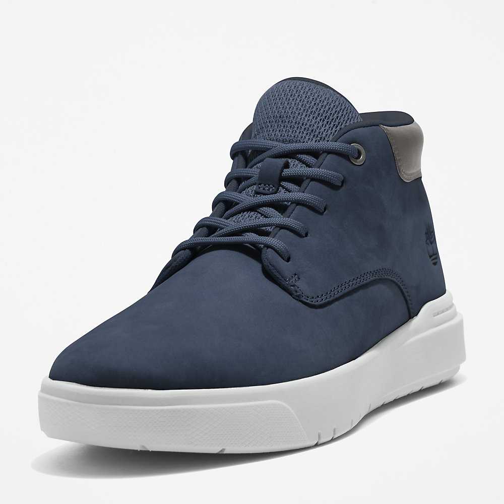 Men's Timberland Seneca Bay Chukka Boots Dark Blue | UAE-0452796