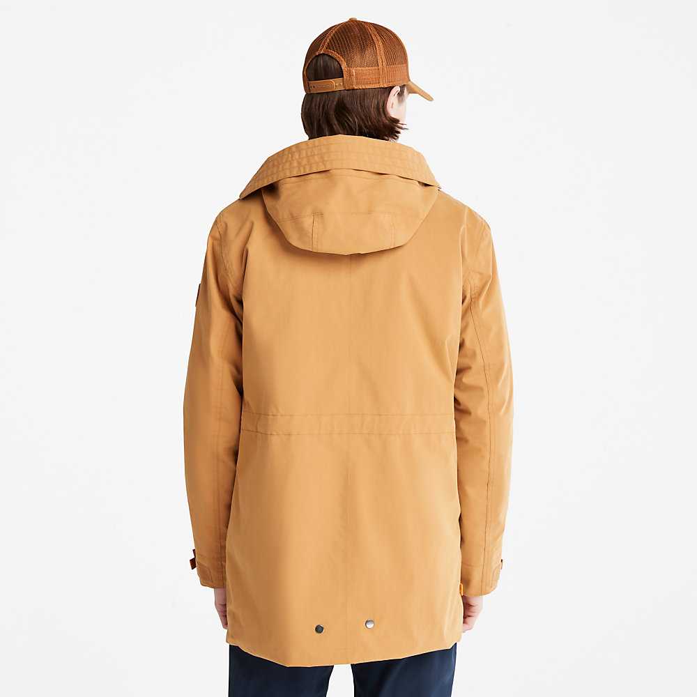 Men's Timberland Snowdon Peak Parka Jackets Light Brown | UAE-0128534